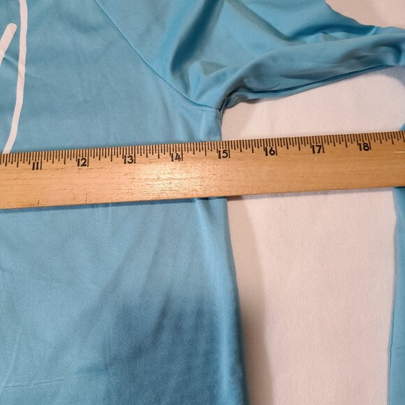 Hurley Blue Long Sleeve Rash Guard Size 10/12 UPF 50+ Swim Sun Protection Tee - Picture 3 of 8